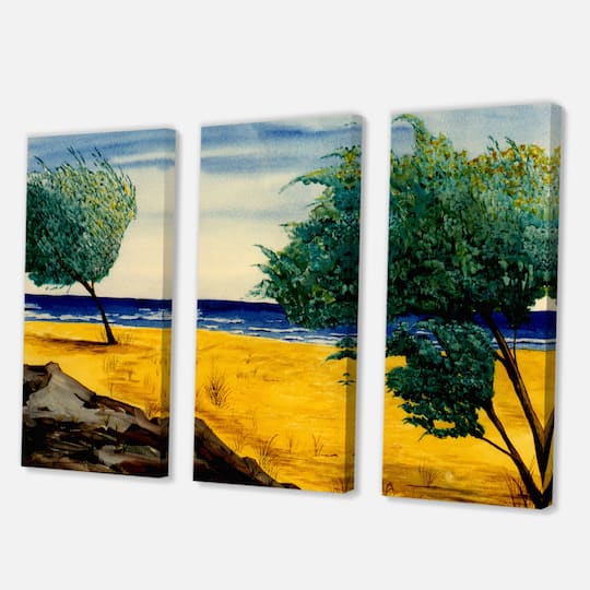 Designart - Orange Beach By The Coastline